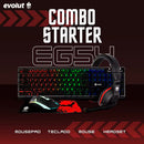 Kit Starter Gamer Combo EG-54 Evolut RGB