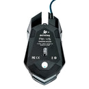 Mouse Gamer E-Sport Peining PEI V6 RGB com fio 6 botões