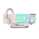 Kit Gamer EG-55 Branco Evolut Teclado Mouse Headset