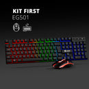 Kit Gamer Combo First EG501 Evolut Mouse Teclado