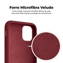 Capinha Celular iPhone 12 Silicone Aveludado com Proteção Câmera