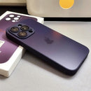 Capinha Celular Para iPhone 13 Silicone Vidro Fosco com Lentes de Safira