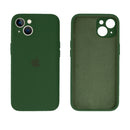 Capinha Celular iPhone 14 Silicone Aveludado com Proteção Câmera