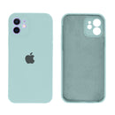 Capinha Celular iPhone 12 Silicone Aveludado com Proteção Câmera
