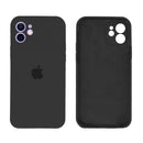 Capinha Celular iPhone 12 Silicone Aveludado com Proteção Câmera