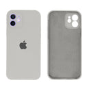 Capinha Celular iPhone 12 Silicone Aveludado com Proteção Câmera