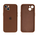 Capinha Celular iPhone 14 Silicone Aveludado com Proteção Câmera