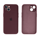 Capinha Celular iPhone 14 Silicone Aveludado com Proteção Câmera