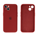 Capinha Celular iPhone 14 Silicone Aveludado com Proteção Câmera