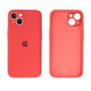 Capinha Celular iPhone 14 Silicone Aveludado com Proteção Câmera