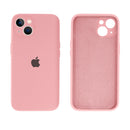 Capinha Celular iPhone 14 Silicone Aveludado com Proteção Câmera