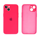 Capinha Celular iPhone 14 Silicone Aveludado com Proteção Câmera