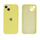 Capinha Celular iPhone 14 Silicone Aveludado com Proteção Câmera
