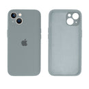 Capinha Celular iPhone 14 Silicone Aveludado com Proteção Câmera