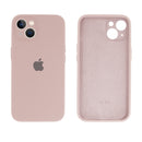 Capinha Celular iPhone 13 Silicone Aveludado com Proteção Câmera