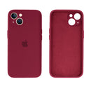 Capinha Celular iPhone 14 Silicone Aveludado com Proteção Câmera