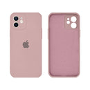 Capinha Celular iPhone 12 Silicone Aveludado com Proteção Câmera