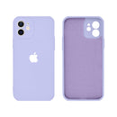 Capinha Celular iPhone 12 Silicone Aveludado com Proteção Câmera