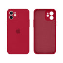 Capinha Celular iPhone 12 Silicone Aveludado com Proteção Câmera