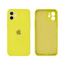 Capinha Celular iPhone 12 Silicone Aveludado com Proteção Câmera