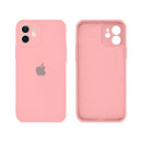 Capinha Celular iPhone 12 Silicone Aveludado com Proteção Câmera