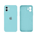 Capinha Celular iPhone 12 Silicone Aveludado com Proteção Câmera