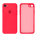 Capinha Celular iPhone 7, 8, SE 2ª e 3ª Geração Silicone Aveludado com Proteção de Câmera