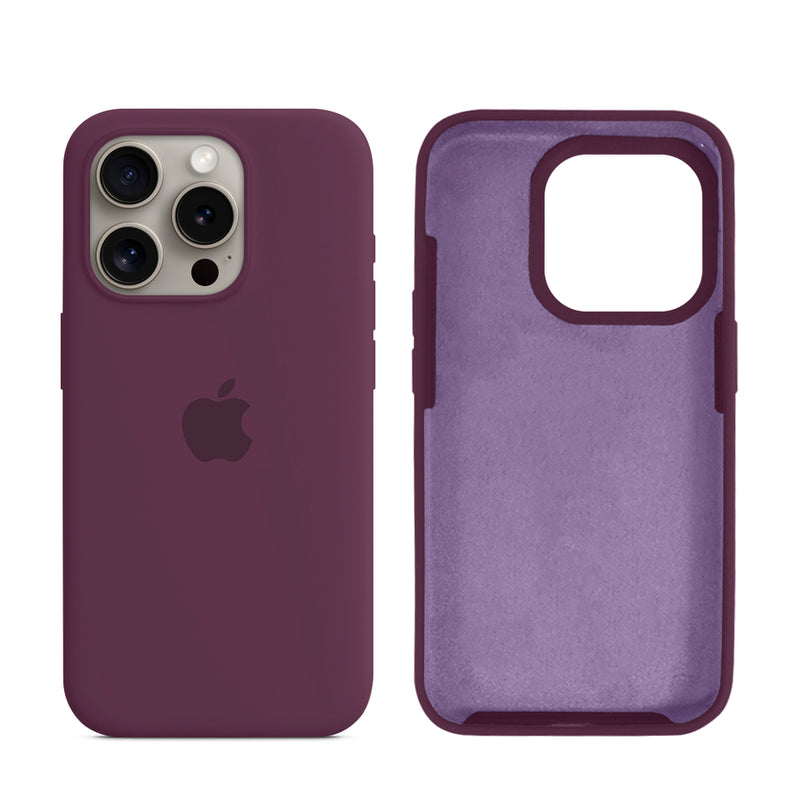 Capinha para iPhone 15 Pro em Silicone com Interior Aveludado