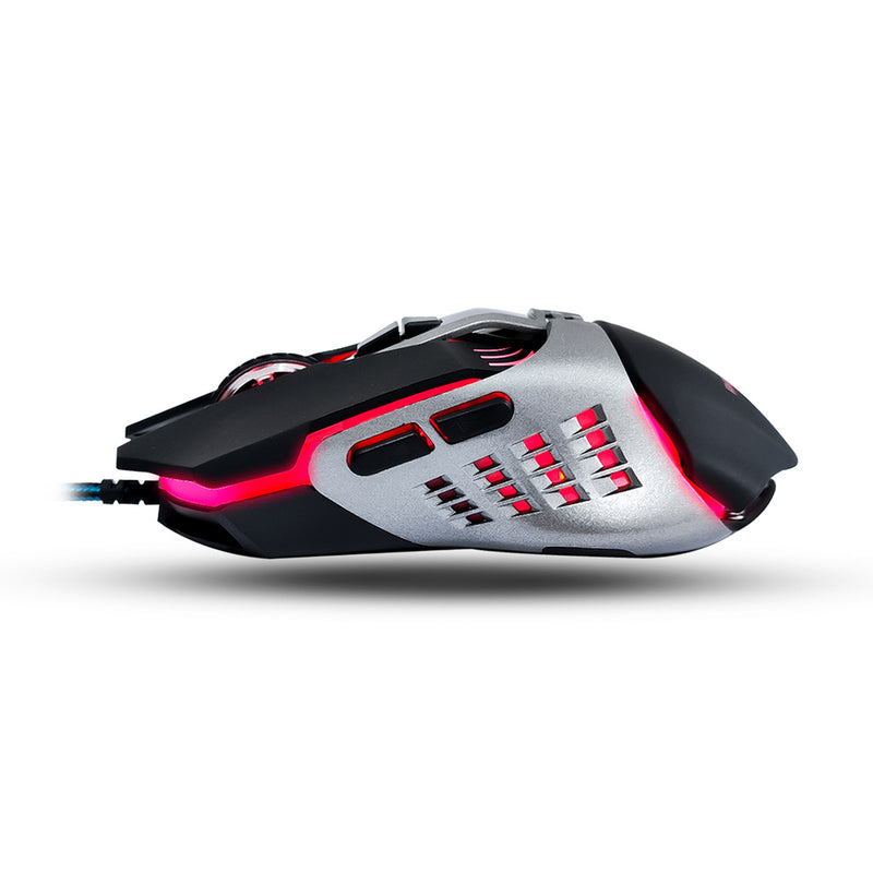 Mouse Gamer E-Sport Peining PEI V5 RGB com fio 7 botões