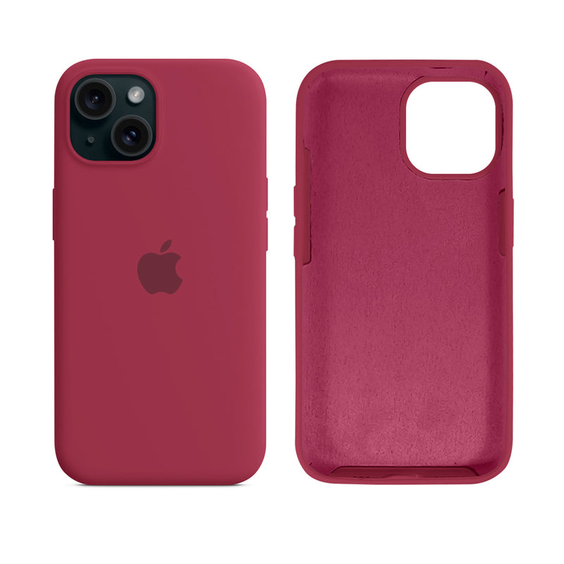 Capinha para iPhone 15 em Silicone com Interior Aveludado