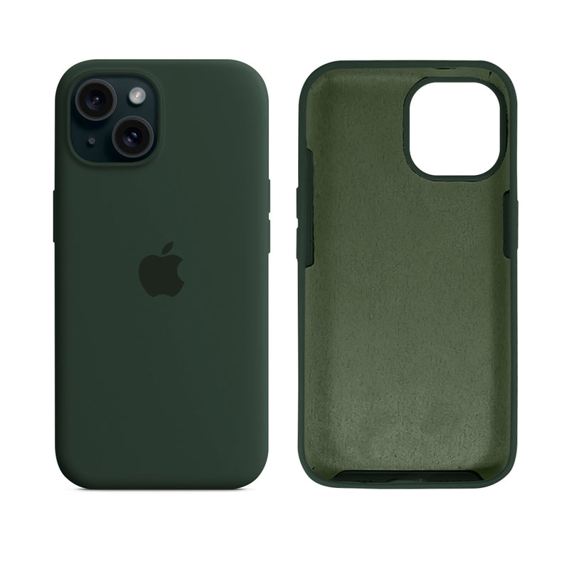 Capinha para iPhone 15 em Silicone com Interior Aveludado