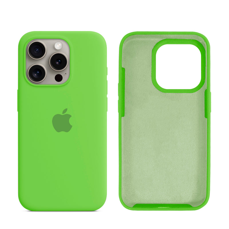 Capinha para iPhone 15 Pro em Silicone com Interior Aveludado