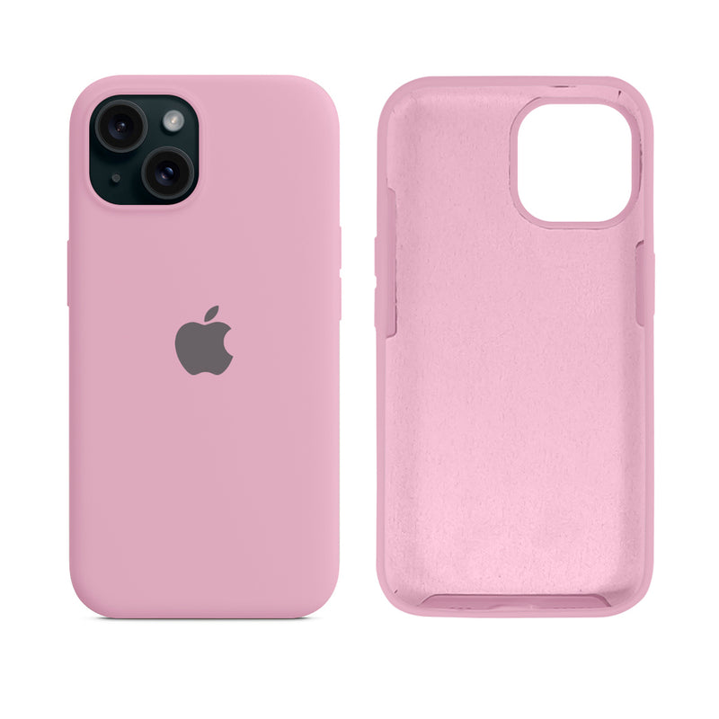 Capinha para iPhone 15 em Silicone com Interior Aveludado
