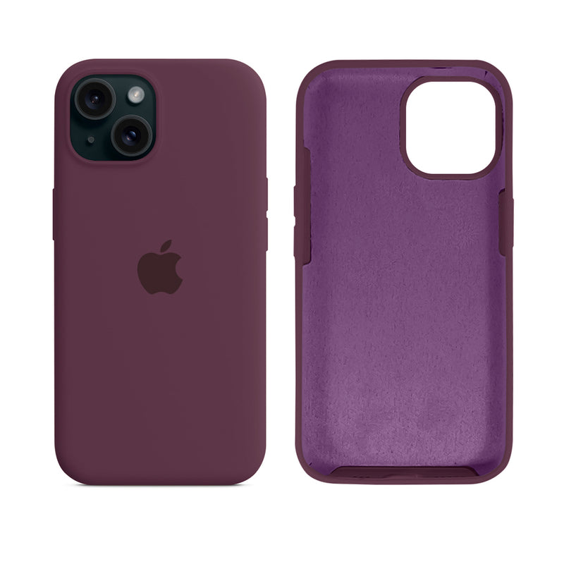 Capinha para iPhone 15 em Silicone com Interior Aveludado