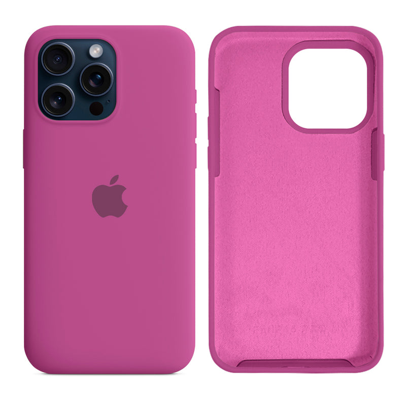 Capinha iPhone 15 Pro Max em Silicone com Interior Aveludado
