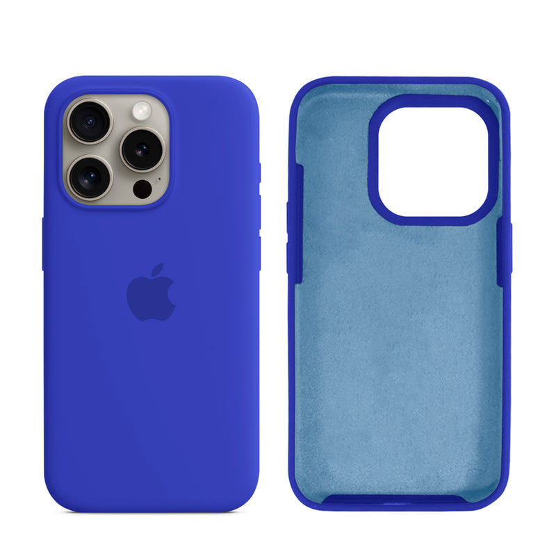 Capinha para iPhone 15 Pro em Silicone com Interior Aveludado