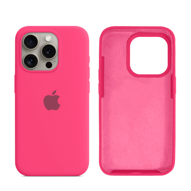 Capinha para iPhone 15 Pro em Silicone com Interior Aveludado