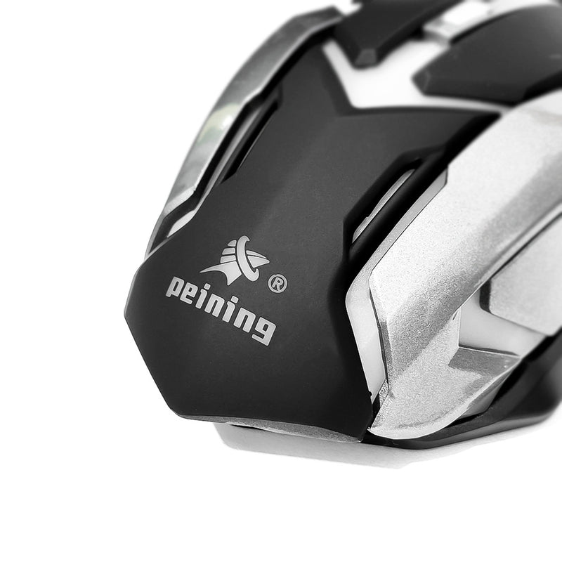 Mouse Gamer E-Sport Peining PEI V6 RGB com fio 6 botões