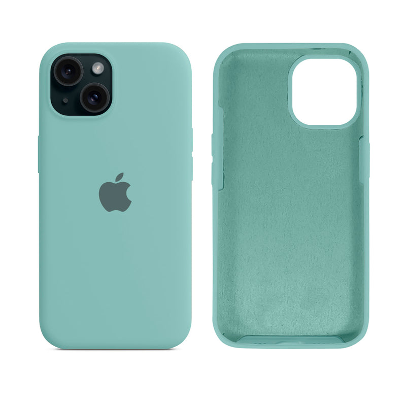 Capinha para iPhone 15 em Silicone com Interior Aveludado