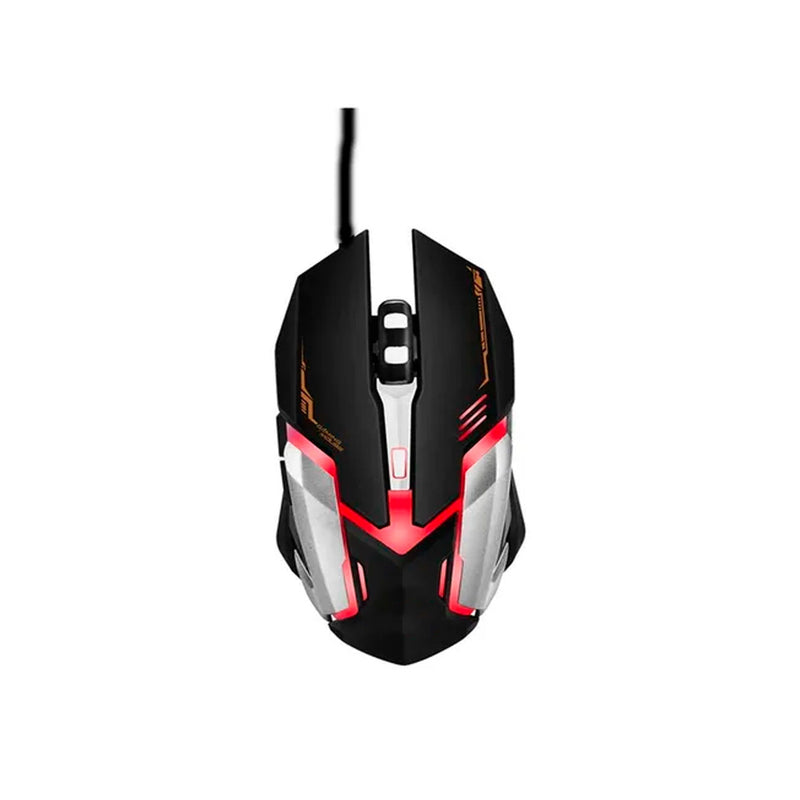 Mouse Gamer E-Sport Peining PEI V6 RGB com fio 6 botões