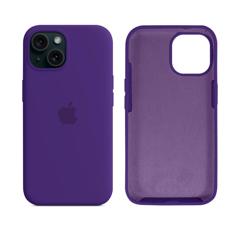 Capinha para iPhone 15 em Silicone com Interior Aveludado