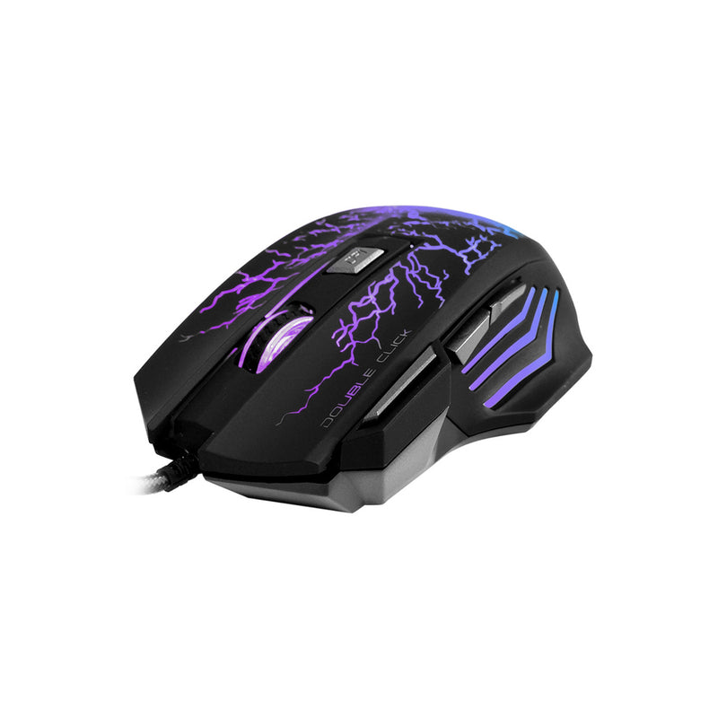 Mouse Gamer E-Sport Peining PEI A7 RGB com fio 7 botões