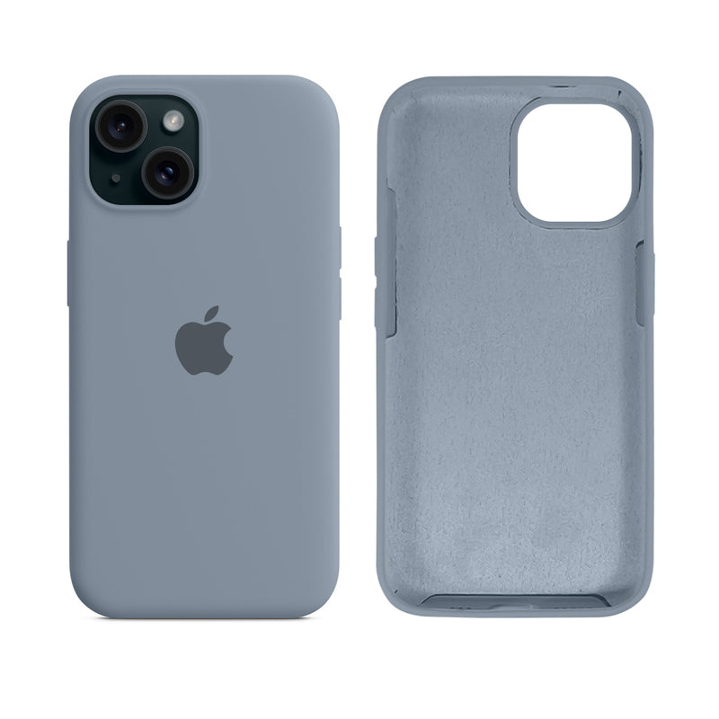Capinha para iPhone 15 em Silicone com Interior Aveludado