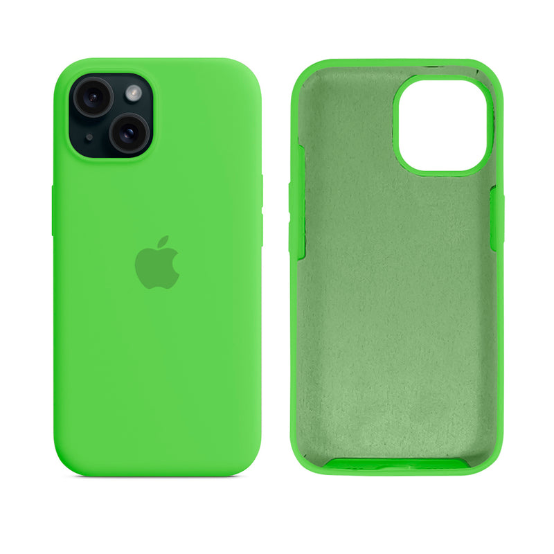 Capinha para iPhone 15 em Silicone com Interior Aveludado