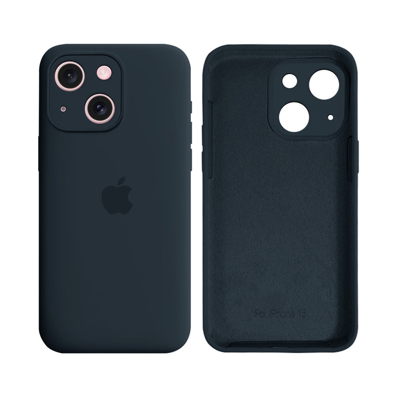 Capinha Celular iPhone 15 Silicone Aveludado com Proteção Câmera