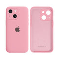 Capinha Celular iPhone 15 Silicone Aveludado com Proteção Câmera