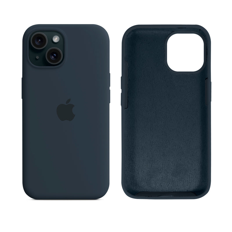 Capinha para iPhone 15 em Silicone com Interior Aveludado