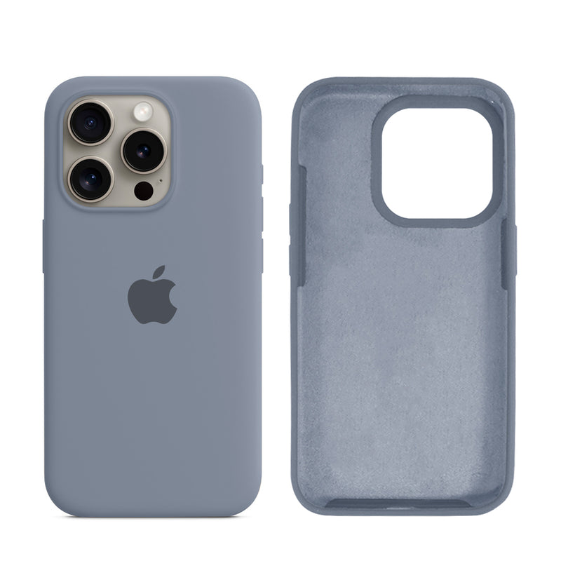 Capinha para iPhone 15 Pro em Silicone com Interior Aveludado