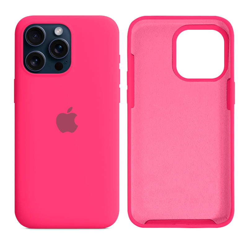 Capinha iPhone 15 Pro Max em Silicone com Interior Aveludado