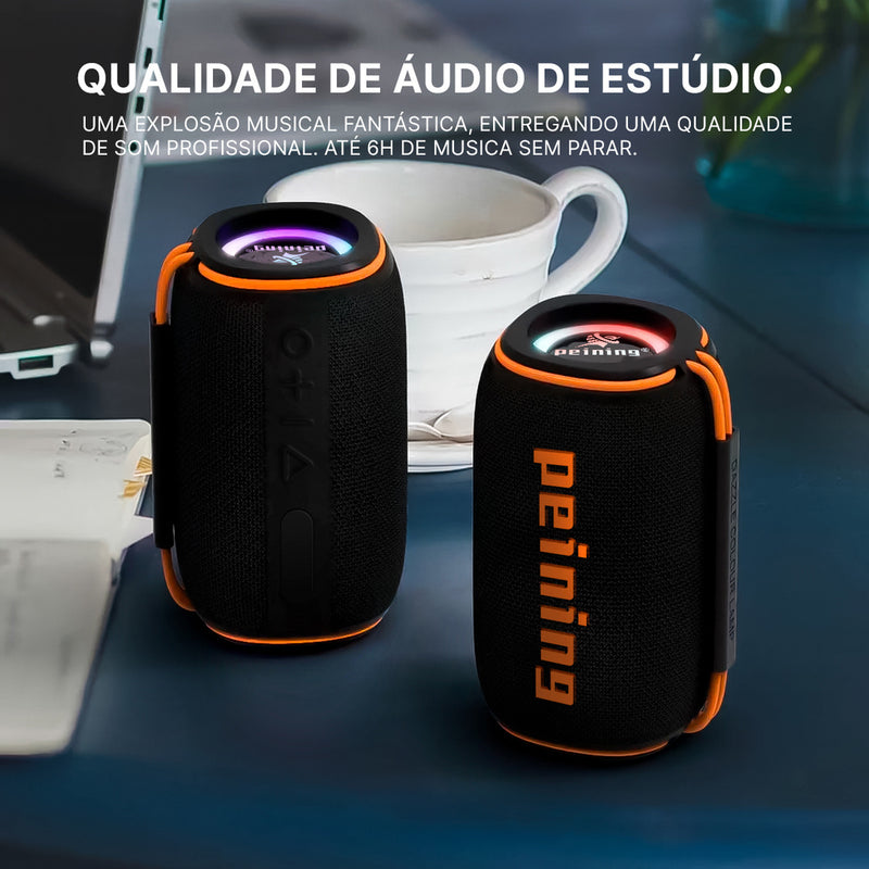 Caixa de Som Portátil Bluetooth Peining PEI 232BTS 10W IPX6